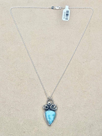 Larimar Barnacles Sterling Necklace J. Anderson LTL Inventory