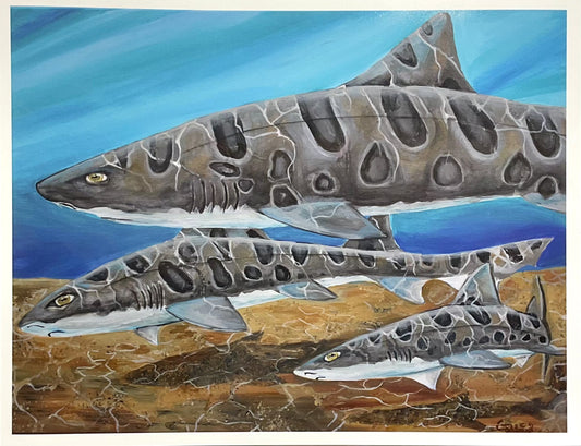 "Leopard Shark" Prints M Gower Consignment
