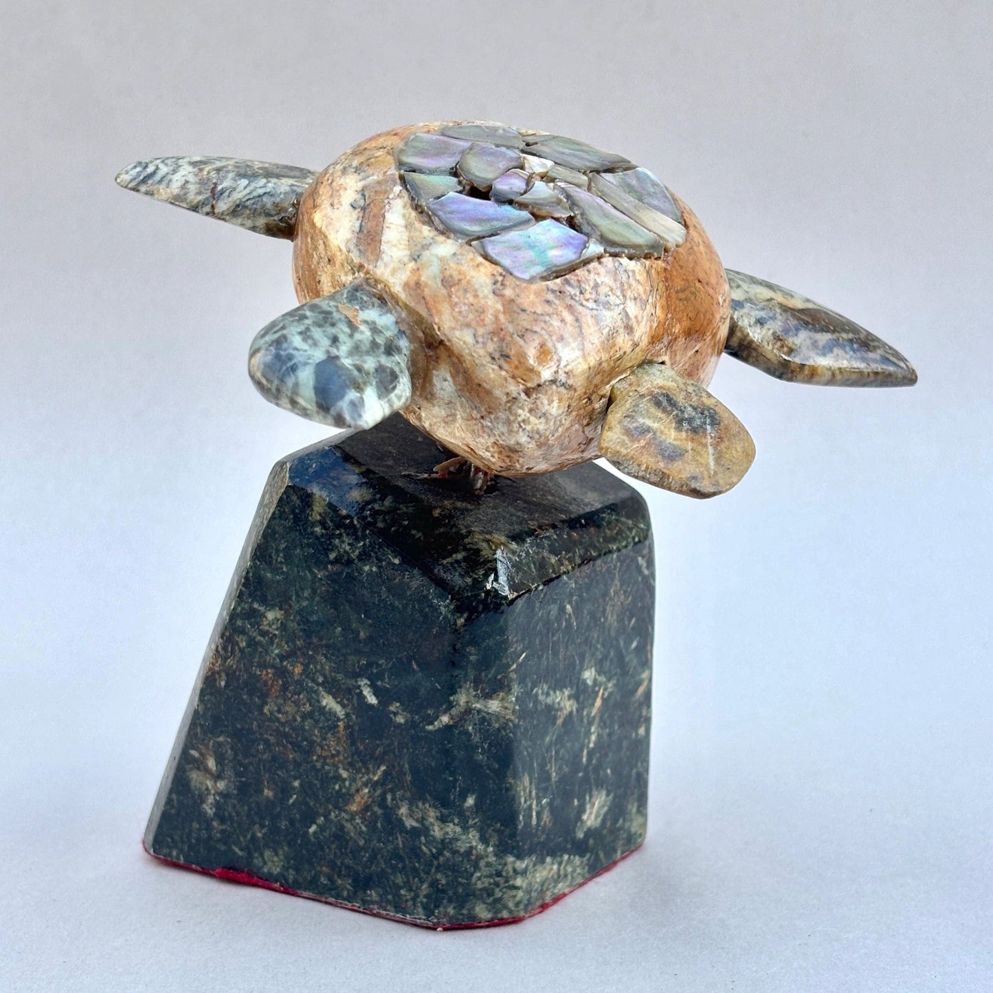 Local Abalone Soapstone Turtle BUCK LOPEZ Consignment