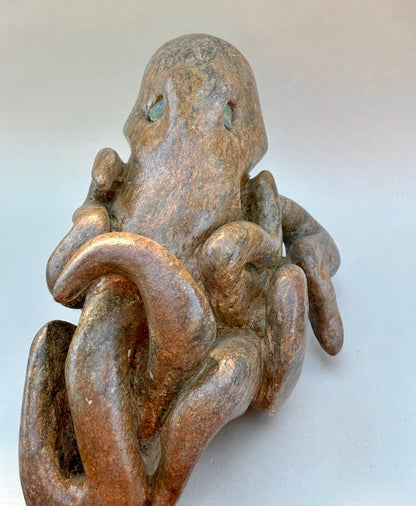 Locally Hand Carved Soapstone Octopus BUCK LOPEZ Inventory