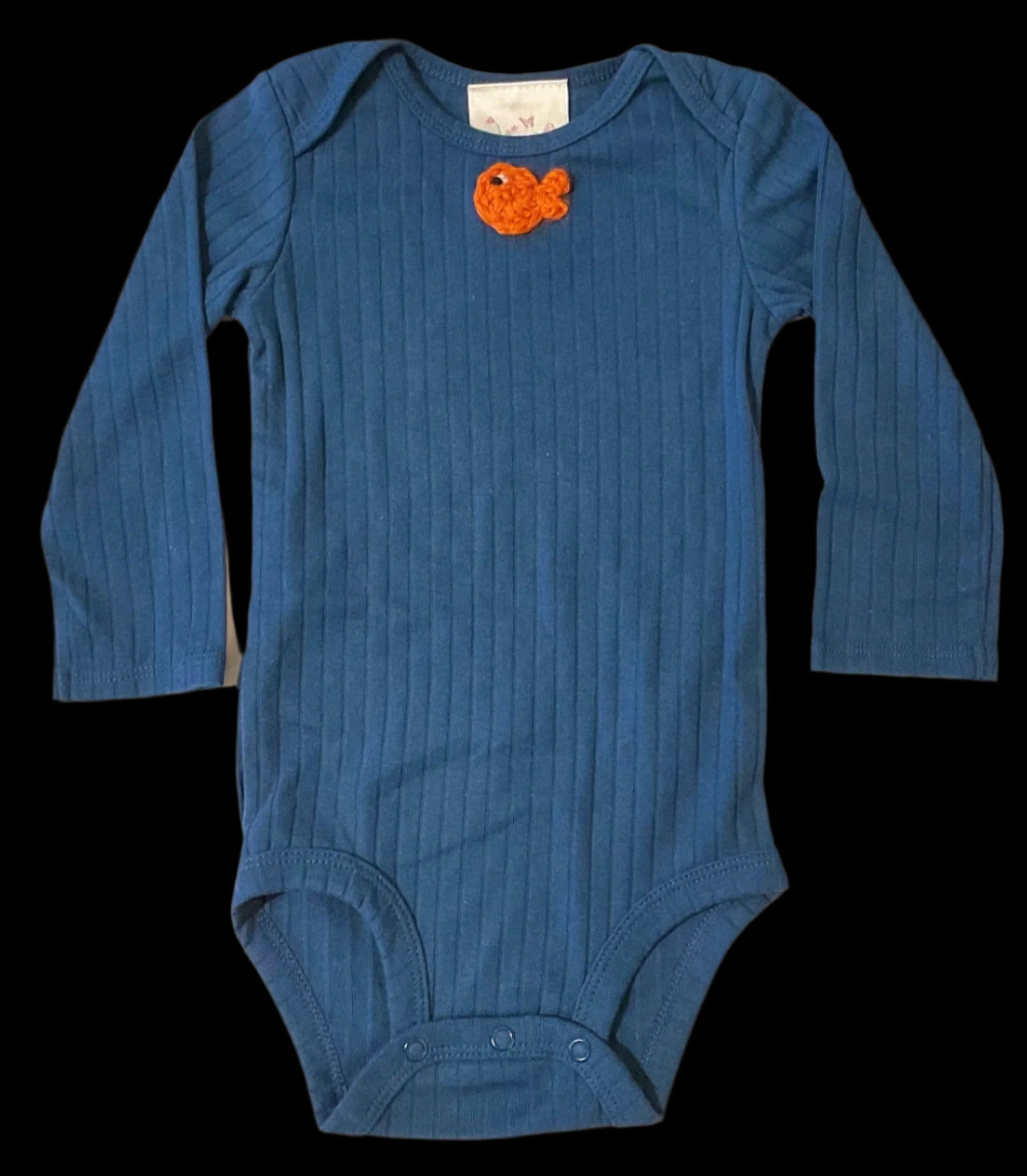 Long Sleeve Onesie K Hawthorne Consignment Navy / 0-3 months