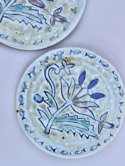 Lotus Porcelain Plate - 7.25" (2-piece SET) Juls Inventory