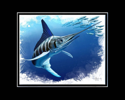 Marlin Print Jeff Jenny Consignment