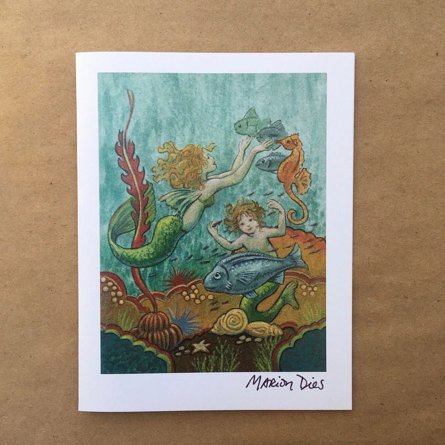 Mermaid Card (SINGLE) Marion Dies Consignment