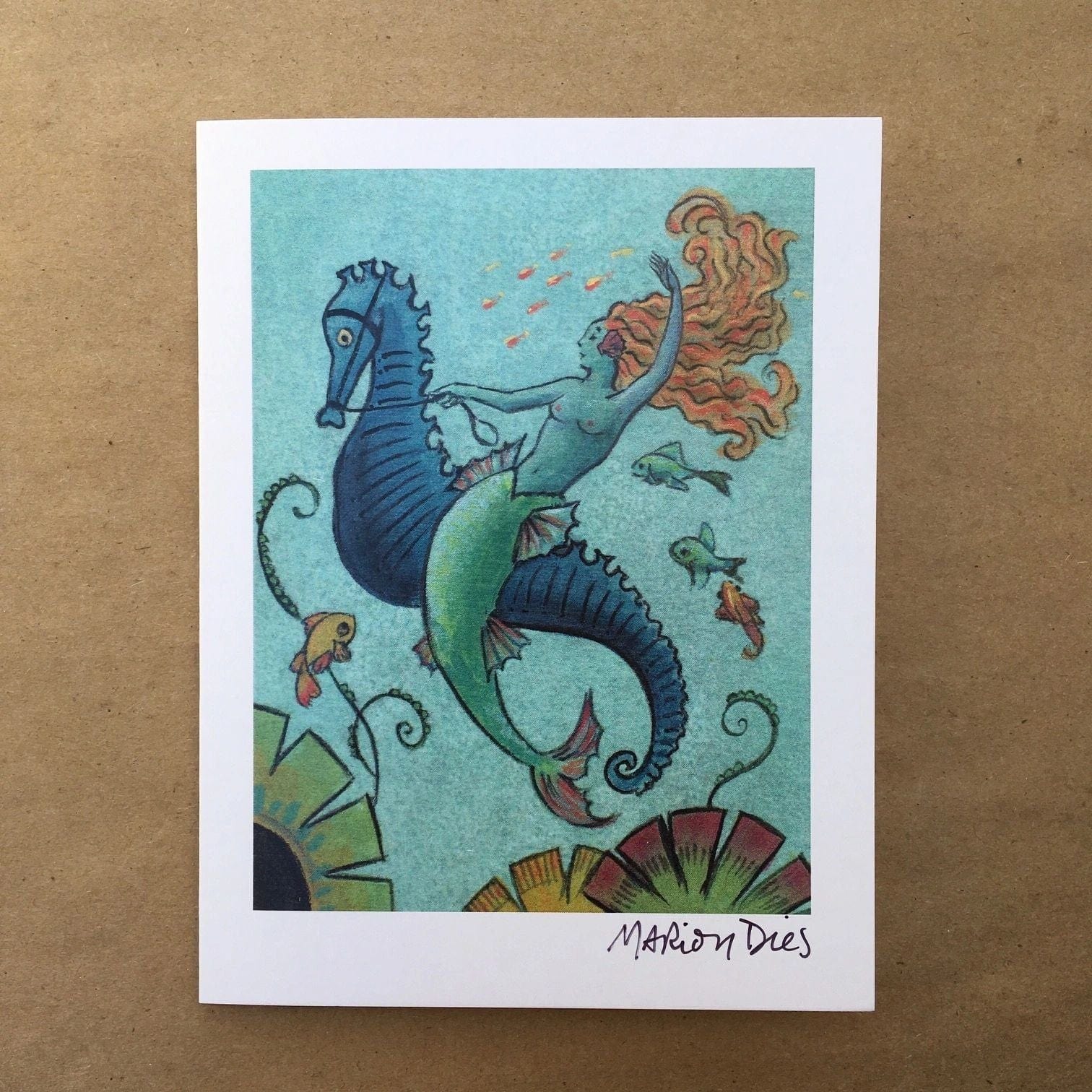 Mermaid Card (SINGLE) Marion Dies Consignment