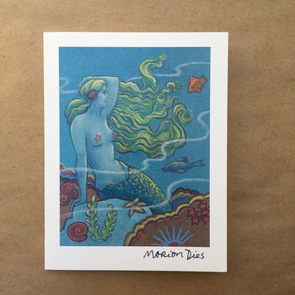 Mermaid Card (SINGLE) Marion Dies Consignment