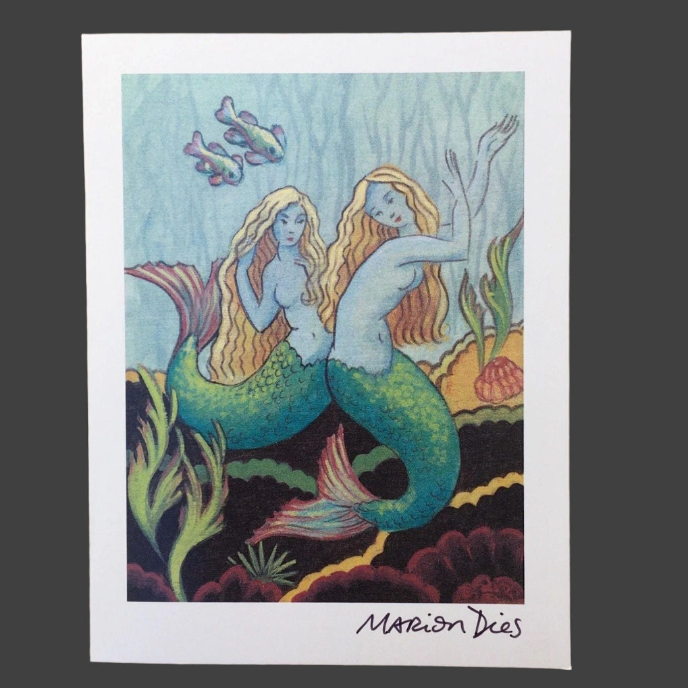 Mermaid Card (SINGLE) Marion Dies Consignment