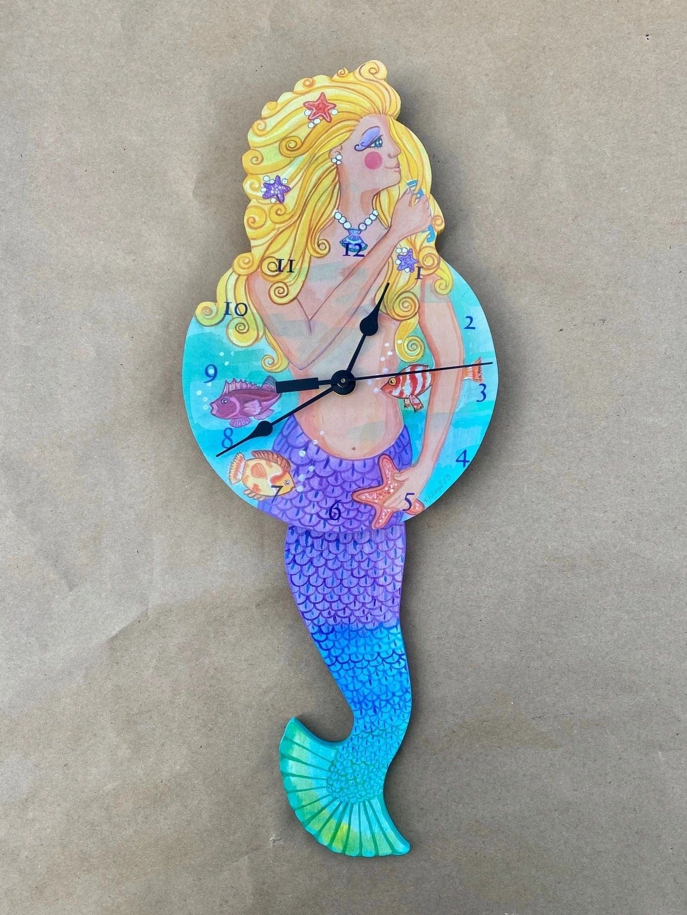 Mermaid Clock Laughing Moon Inventory