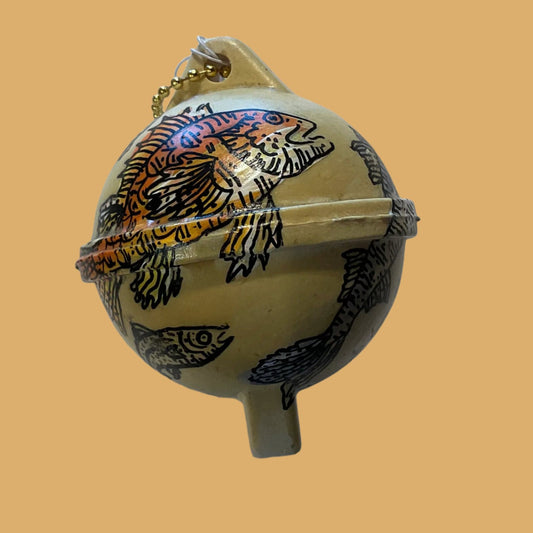 Mini Buoy Hand Painted Magdalena Consignment Spicy Mustard