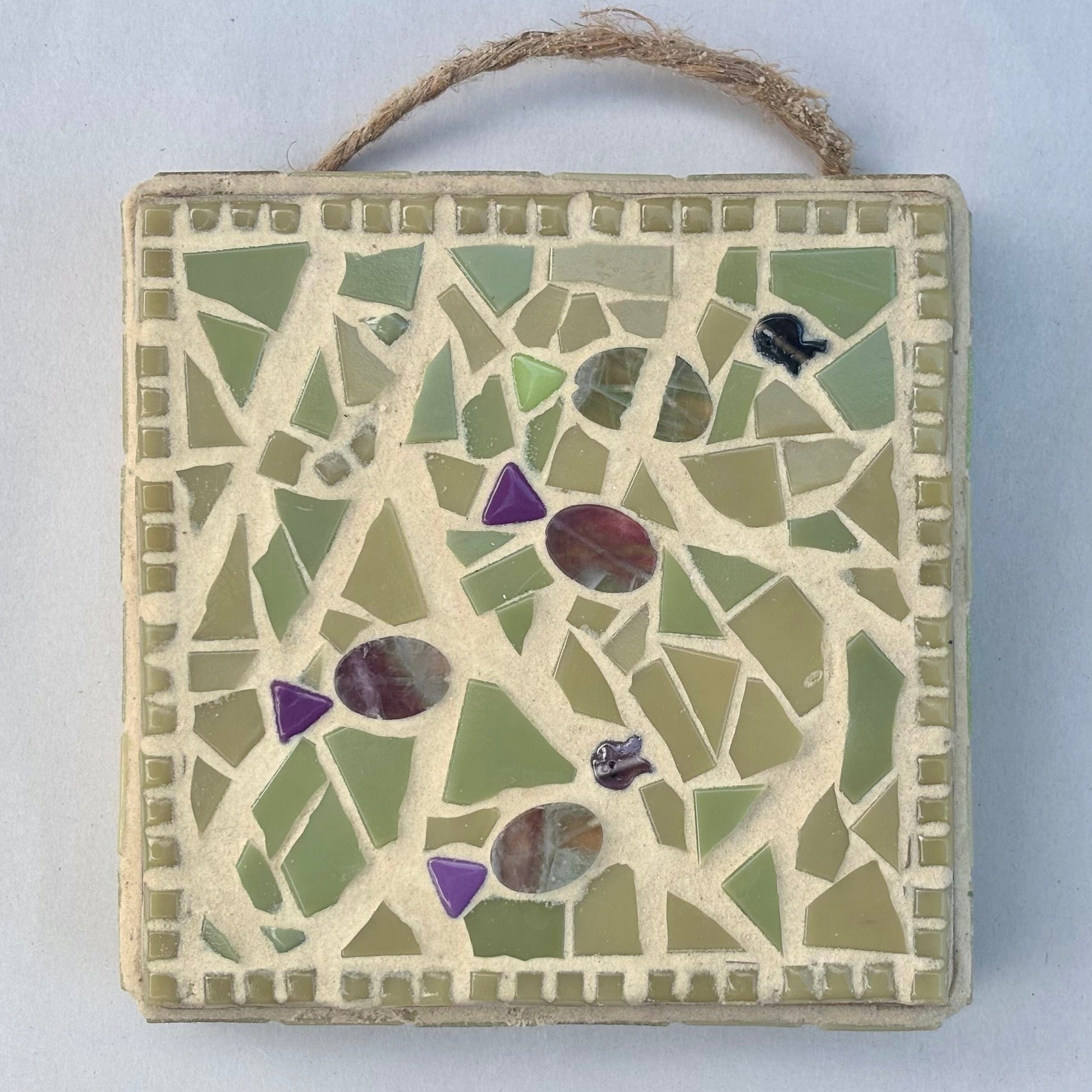 Mosaic Box Tile Wall Hanging Marion Dies Consignment