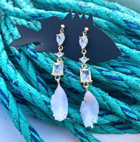 Multi-Crystal Otolith Drop Earrings Magdalena Consignment