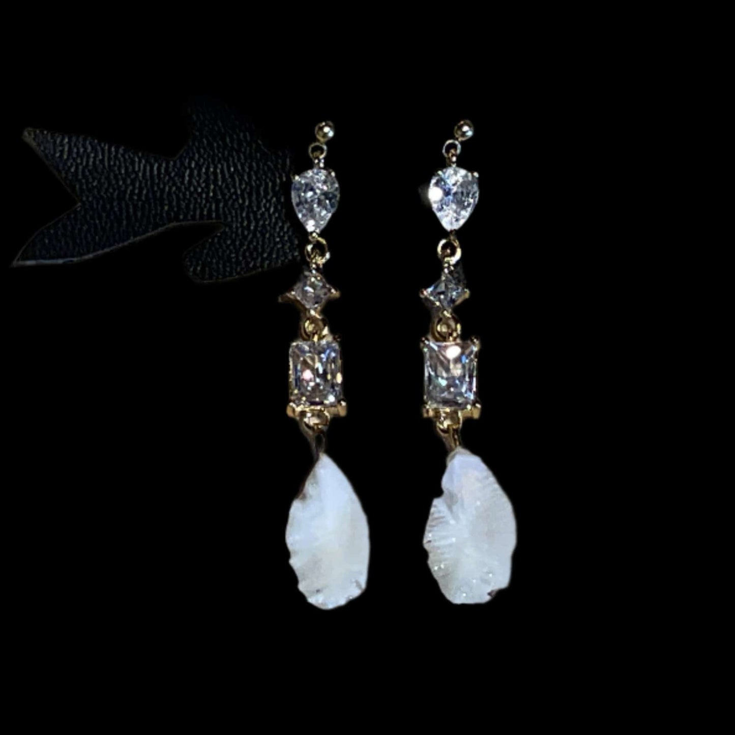 Multi-Crystal Otolith Drop Earrings Magdalena Consignment