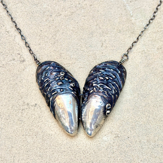 Mussel Heart Sterling Necklace J. Anderson LTL Inventory
