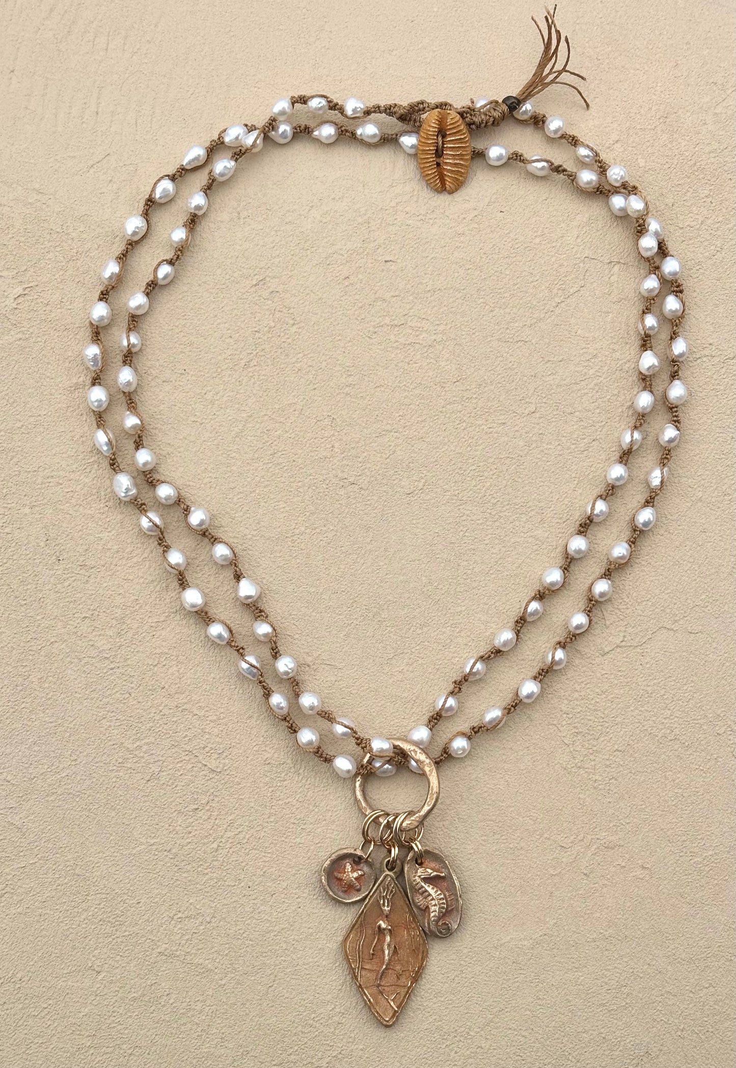 NEW! Casino Mermaid Necklace with Semi-Precious Stones Heidi Duran Inventory