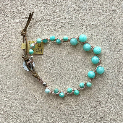 "Ocean Bubbles" Bracelets Heidi Duran Inventory Amazonite