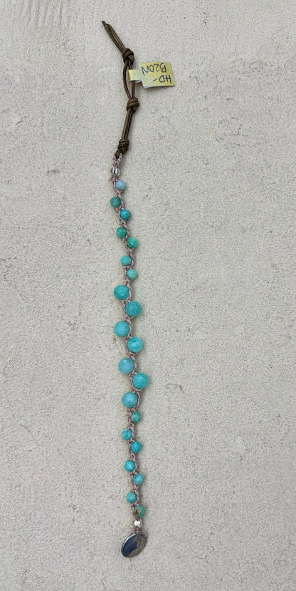 "Ocean Bubbles" Bracelets Heidi Duran Inventory Amazonite