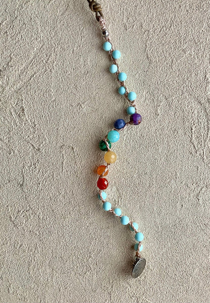 "Ocean Bubbles" Bracelets Heidi Duran Inventory "Chakra" Light blue stone