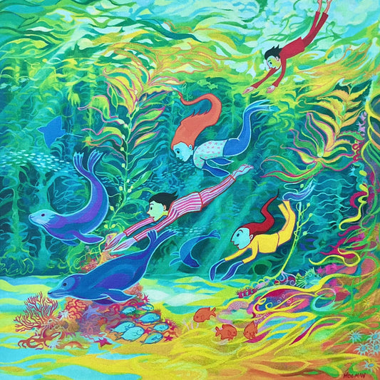 "Oceanic Magic" Giclee Wooden Print Stephen Holman Consignment