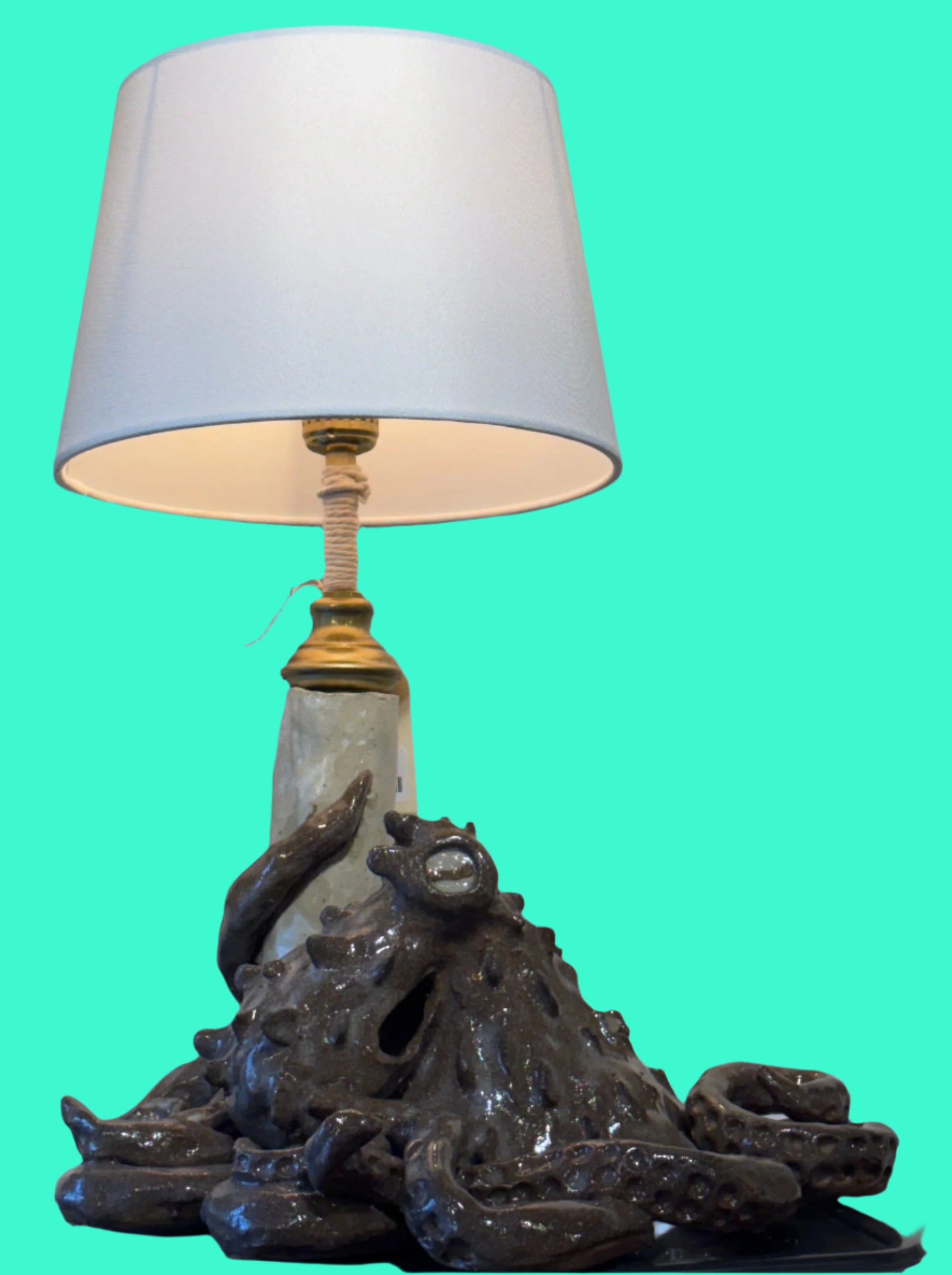 Octopus Ceramic Lamps Yen Joy Consignment