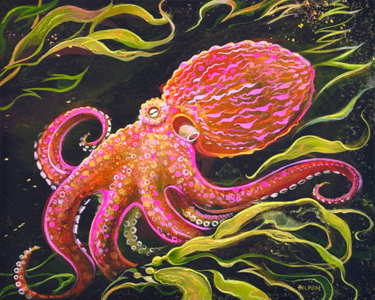 "Octopus in Kelp" Limited Edition Print Stephen Holman Consignment