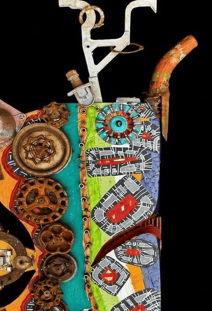 "Oil Spout" Angler Fish -  XL Upcycled/Eco-Folk Art Rodrigo Consignment