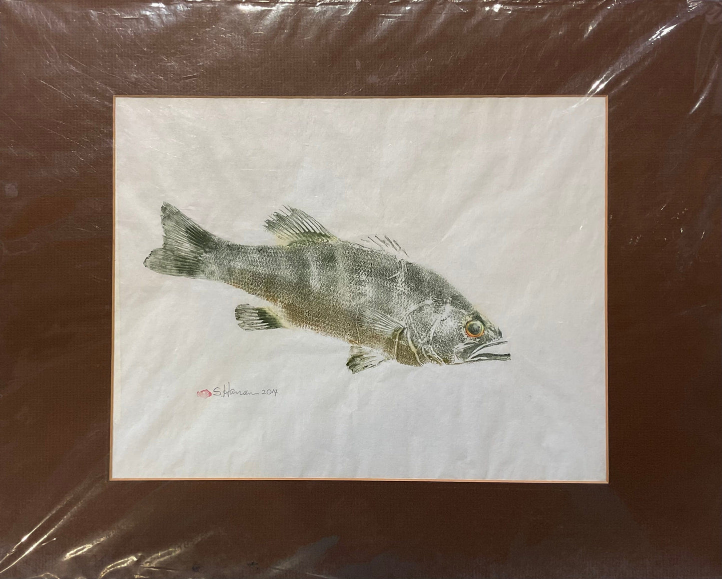 Original Rockfish Gyotaku Print Afishinados Inventory