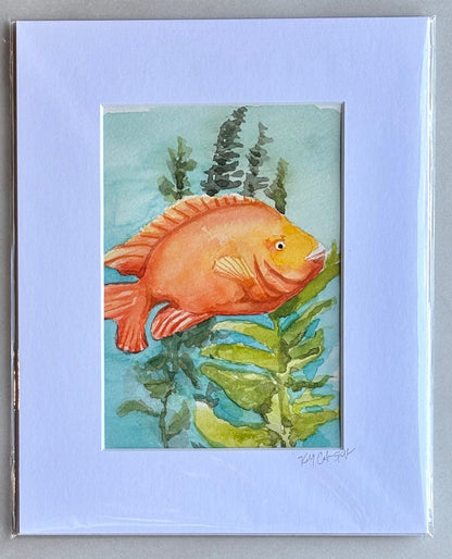 Original Watercolor Paintings by Kelly - "Garibaldis" K Callihan Consignment