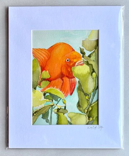 Original Watercolor Paintings by Kelly - "Garibaldis" K Callihan Consignment