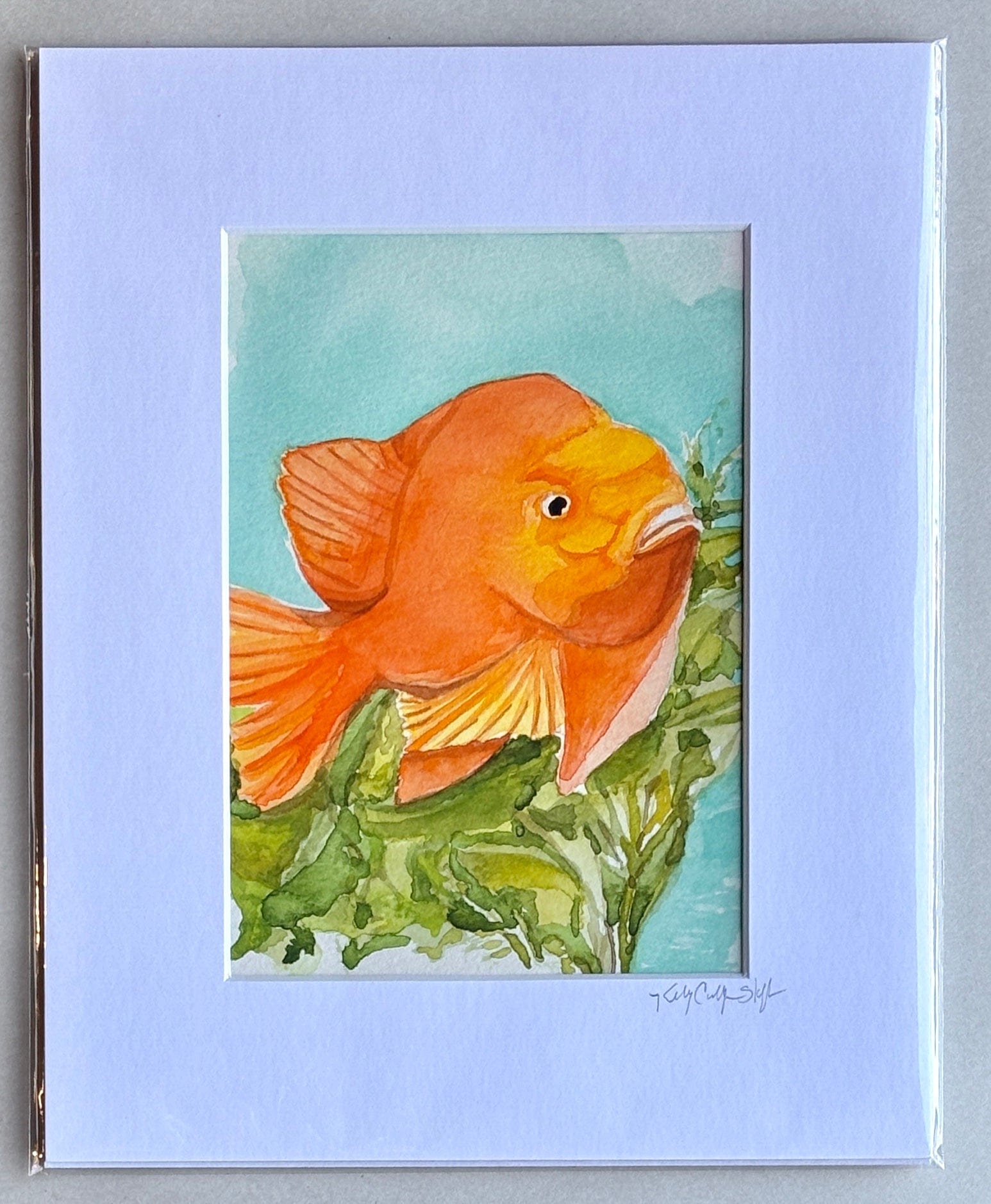 Original Watercolor Paintings by Kelly - "Garibaldis" K Callihan Consignment