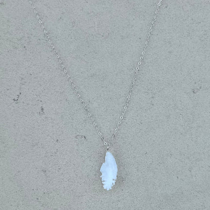 Otolith and Fresh Water Pearl Necklaces Magdalena Consignment No Pearl - Sterling