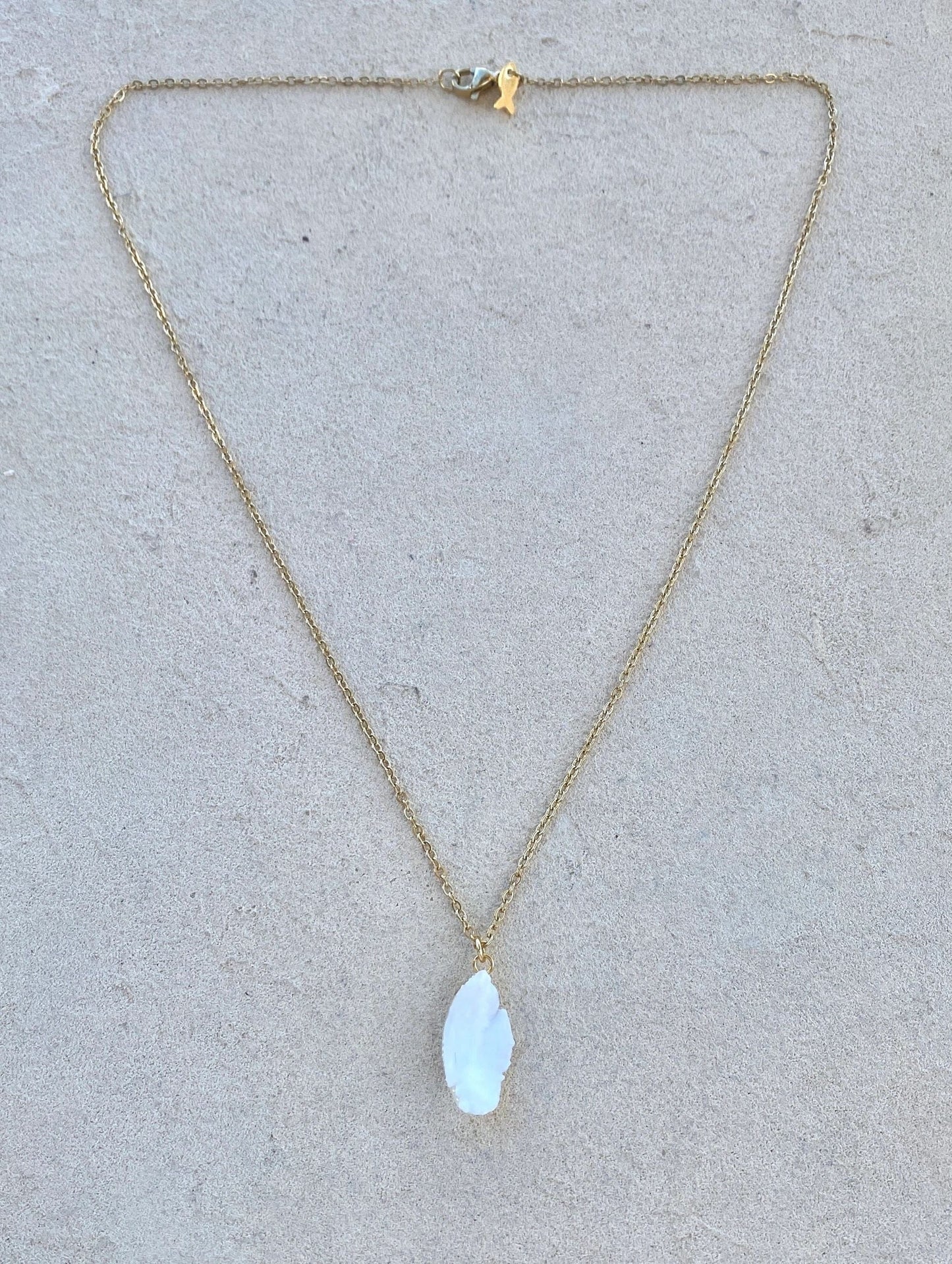 Otolith and Fresh Water Pearl Pendant Magdalena Consignment No Pearl