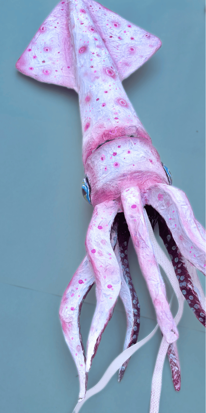 Paper Mache Squid M Gower Consignment