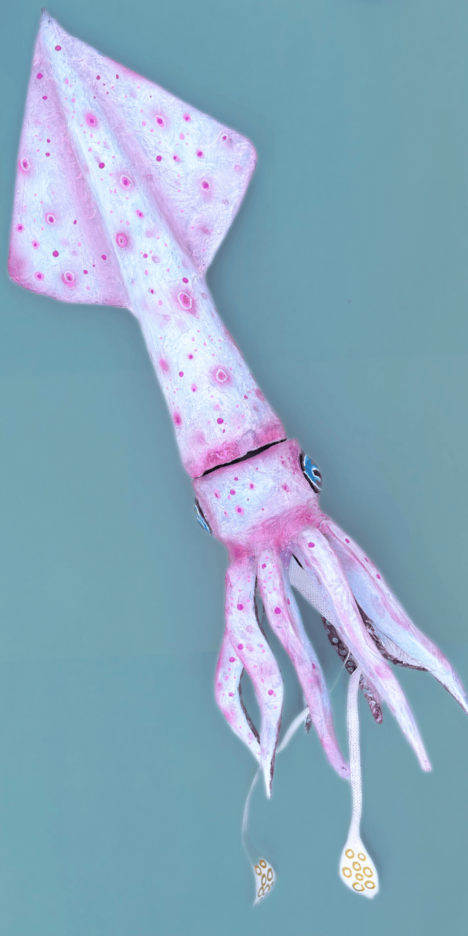 Paper Mache Squid M Gower Consignment
