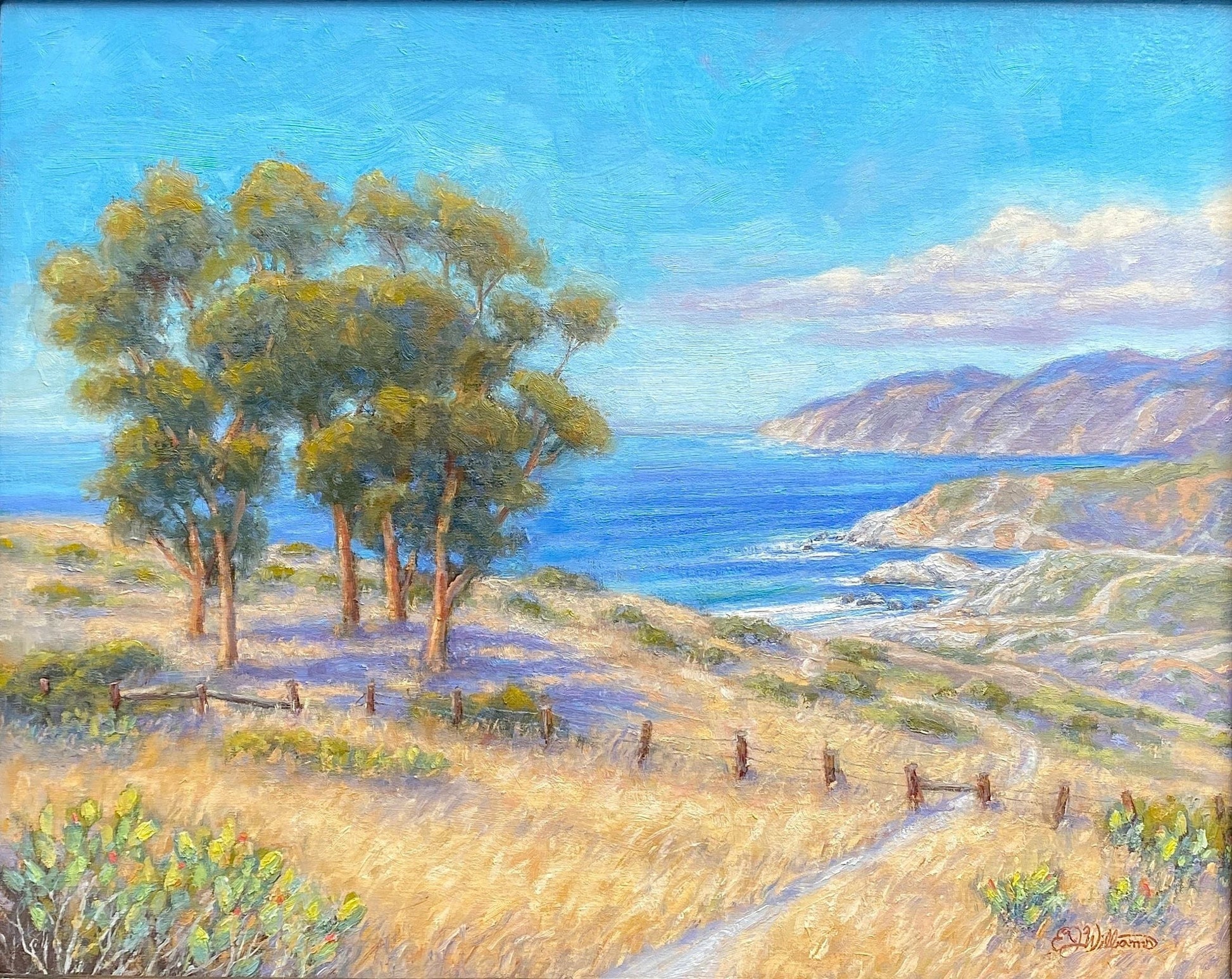 "Pasture to Sea" Original Oil Painting EJ Williams Consignment