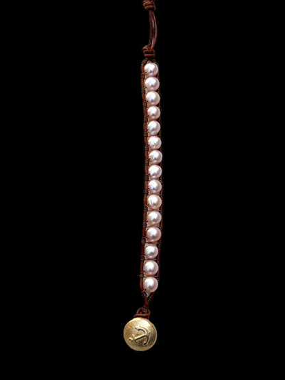 "Pearl: Treasure of the Sea" Bracelets Heidi Duran Inventory Large Pink Pearls