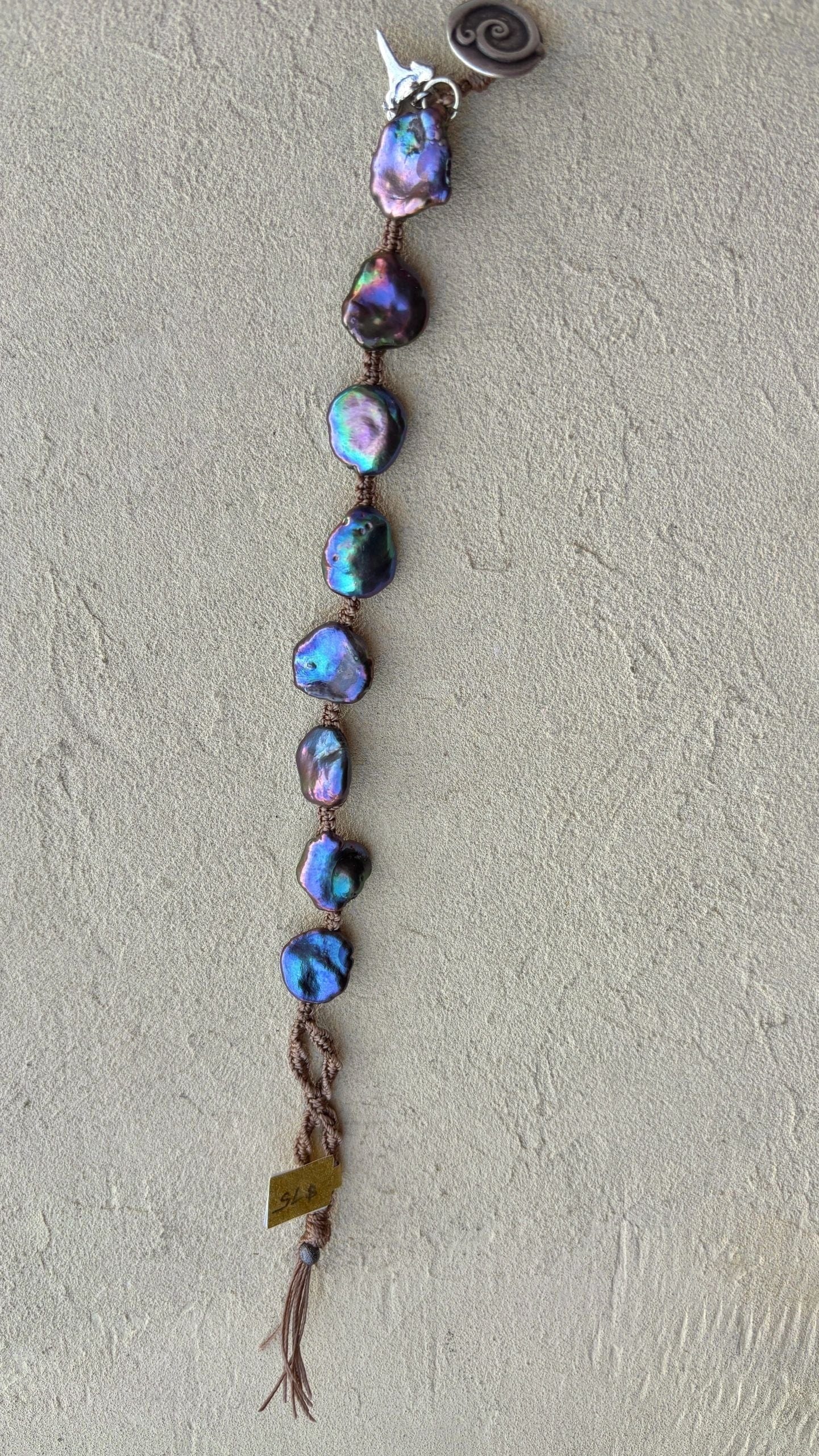 Pearl Woven Bracelets Heidi Duran Inventory Purple