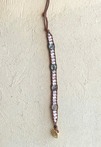 Pink Bracelet Collection Heidi Duran Inventory Mother of Pearl & Abalone