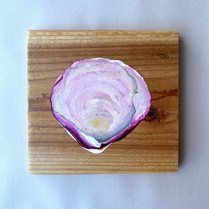 "Pink Clam" Original Acrylic Painting Kallie Consignment