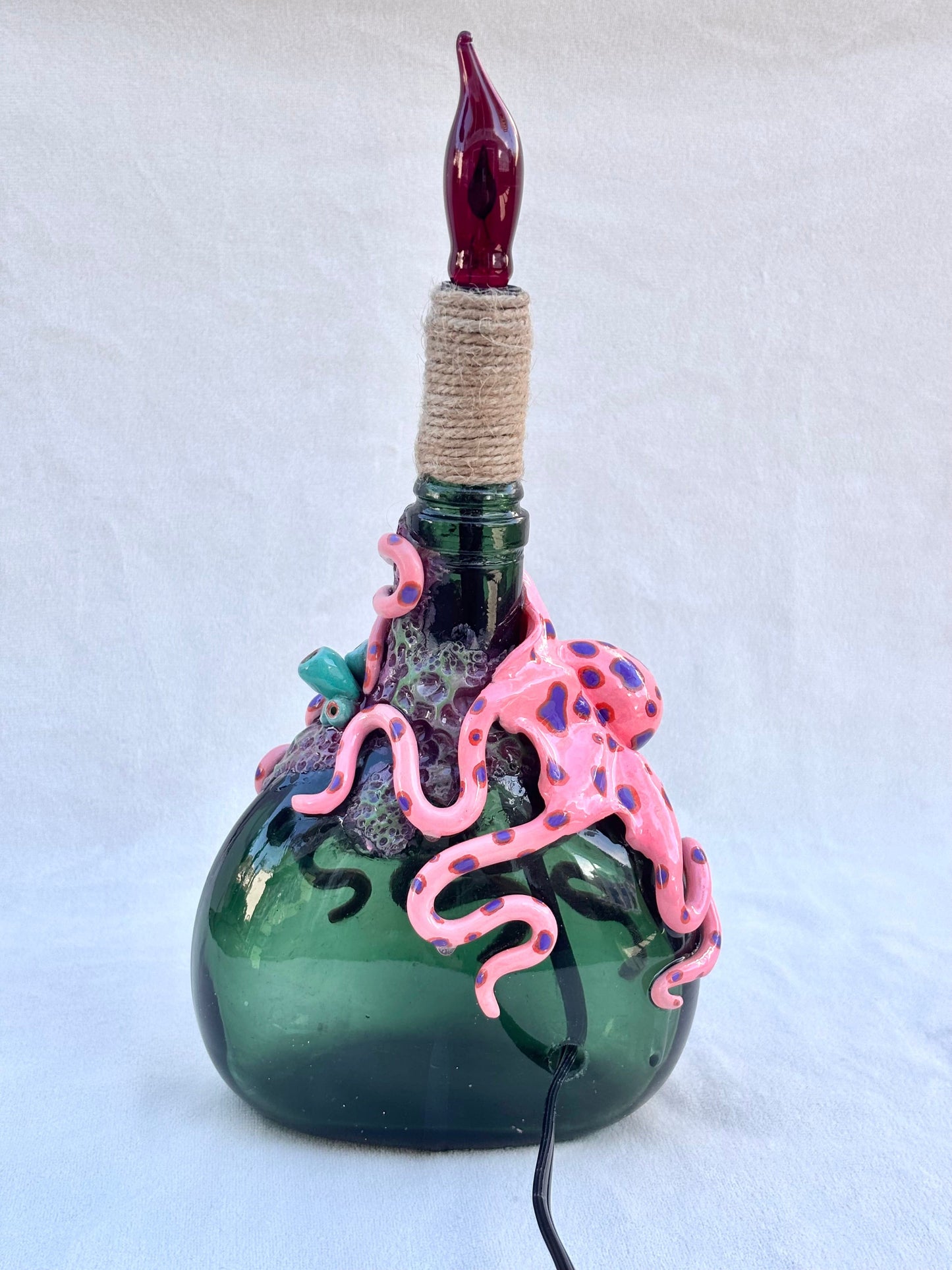Pink & Purple Octopus Lamp by Andy Lime Andrea Forbush Consignment