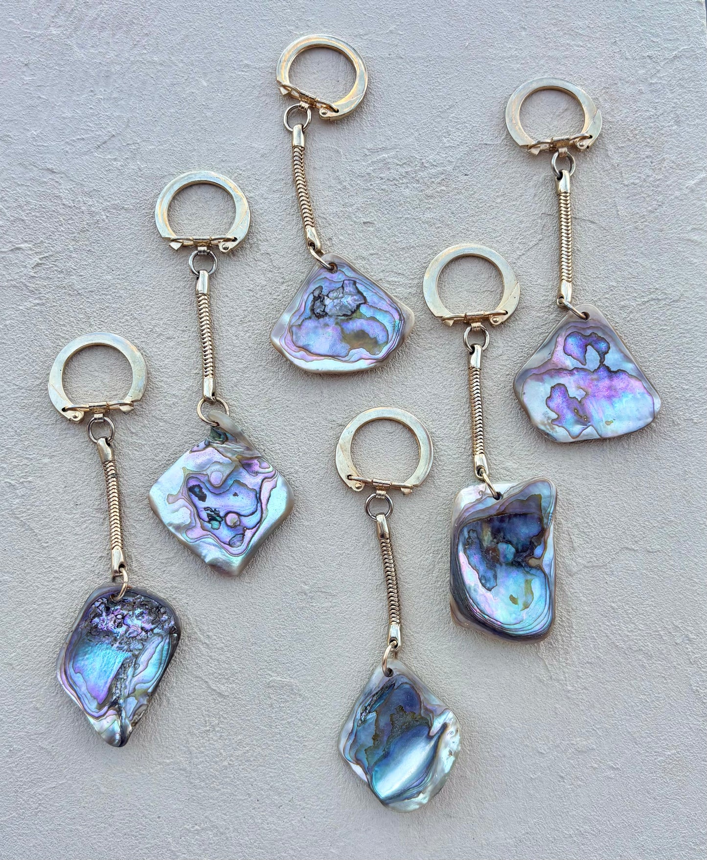 Polished Vintage Catalina Abalone Keychains Loralynne W Inventory