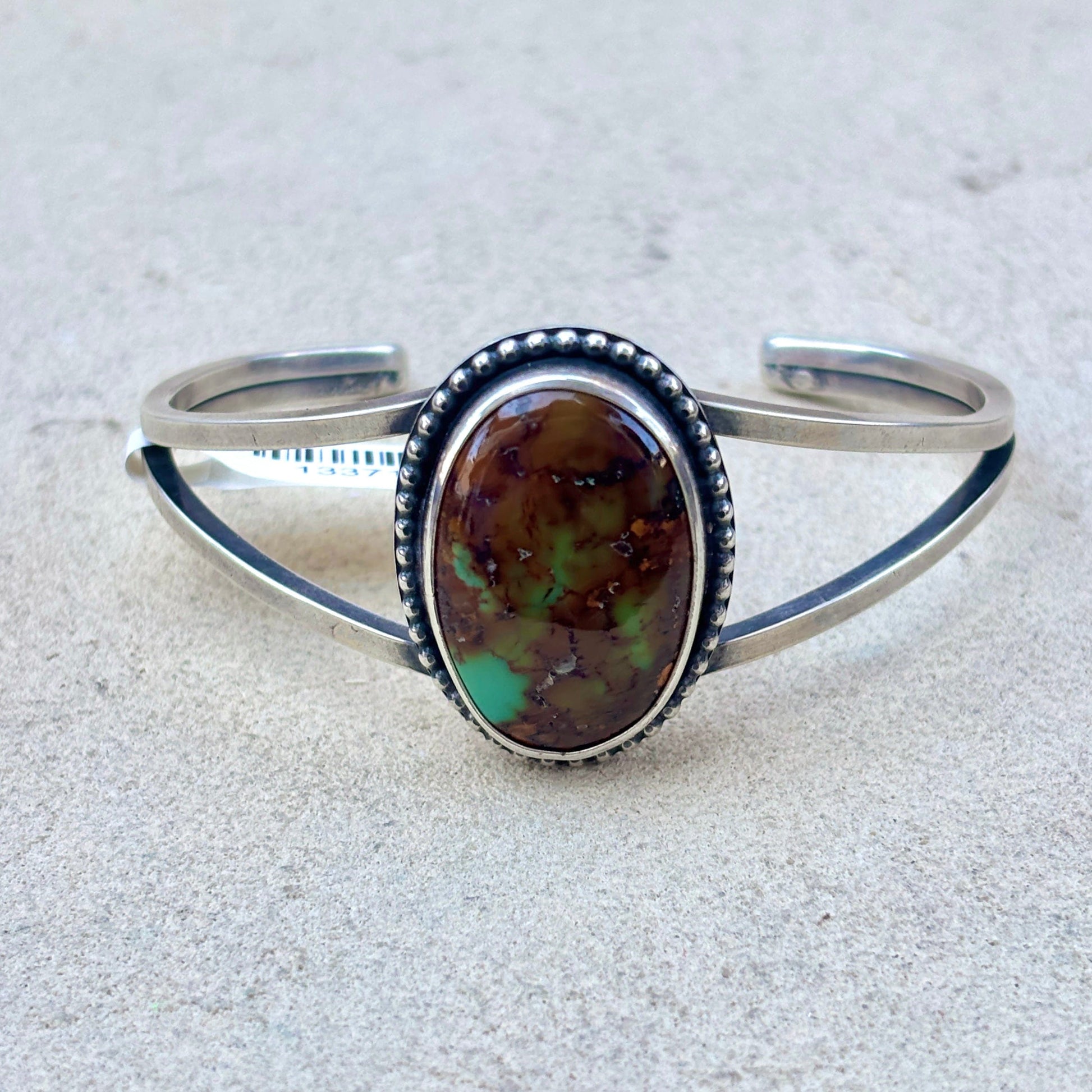 Polychrome Turquoise Sterling Cuff J. Anderson LTL Inventory