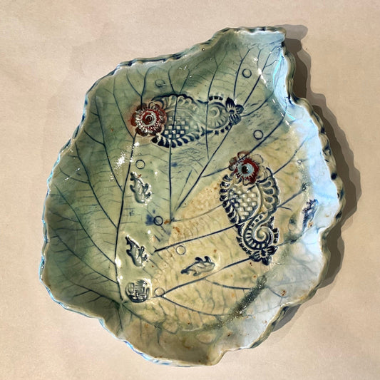 Porcelain Leaf Dish - Pisces Juls Inventory Large