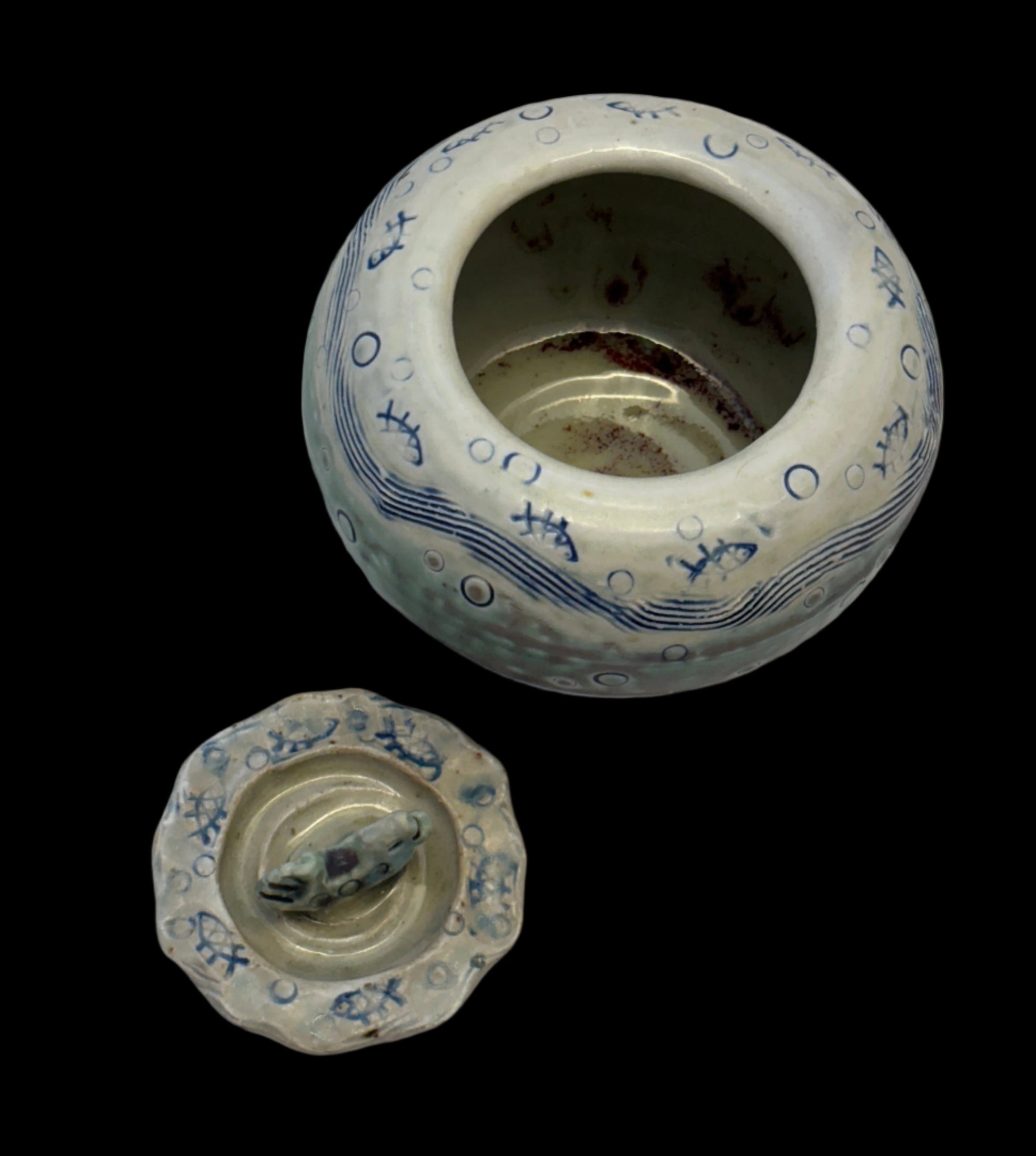 Porcelain Pisces Jars Juls Inventory