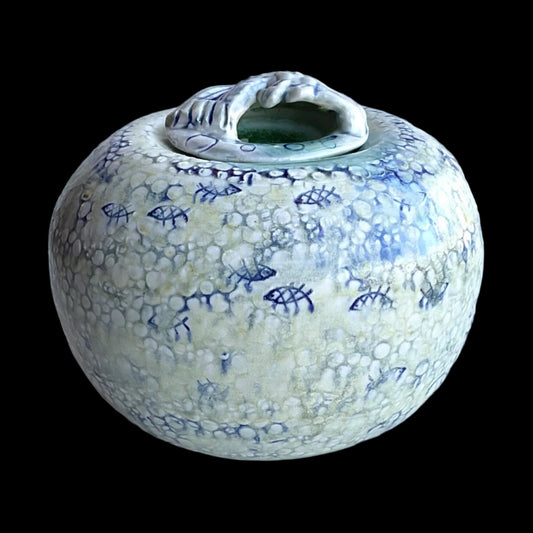 Porcelain Pisces Jars Juls Inventory Large Bubble Jar : 6" x 5