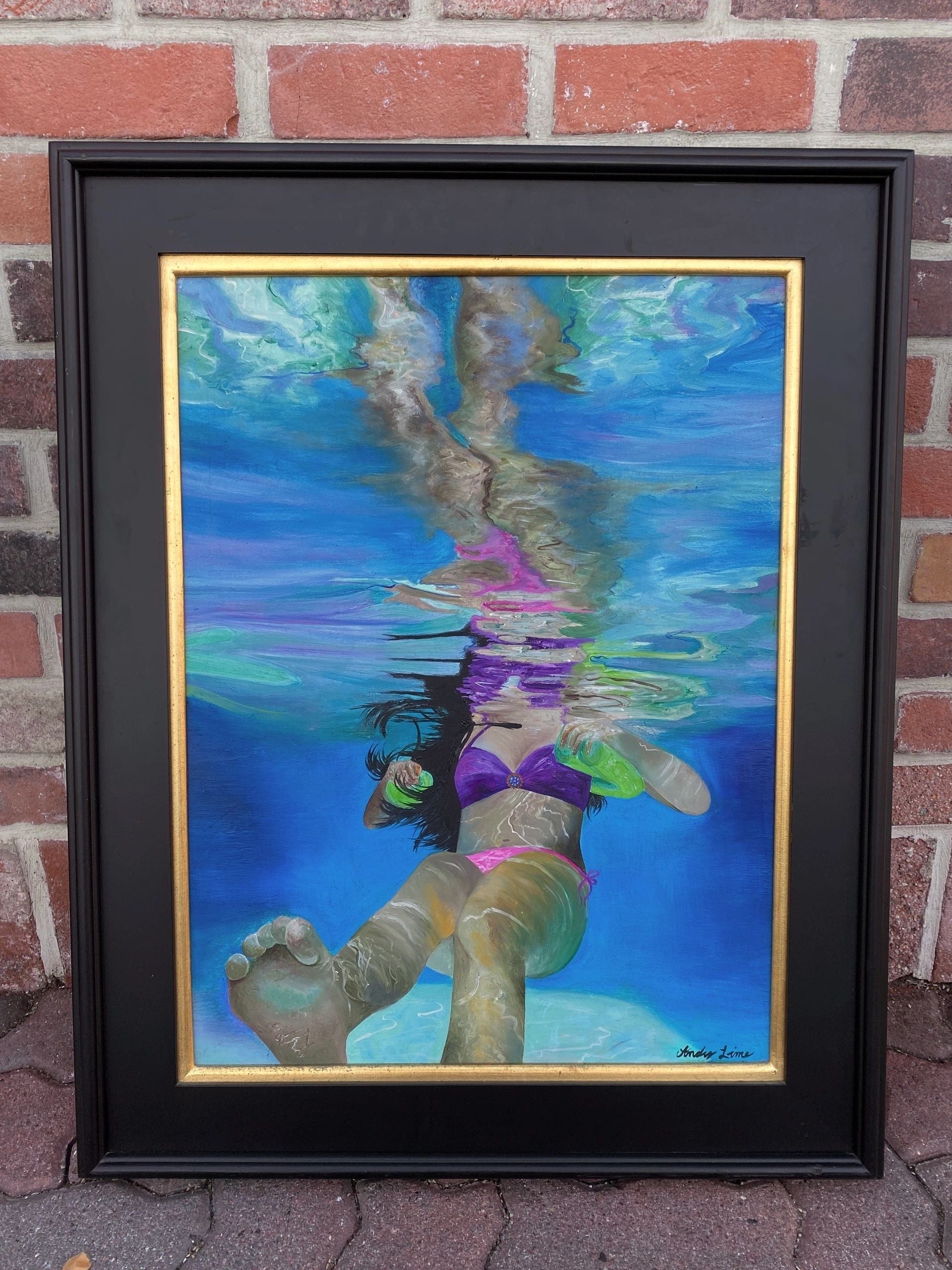 "RELEASE" Original Oil Painting Andrea Forbush Consignment