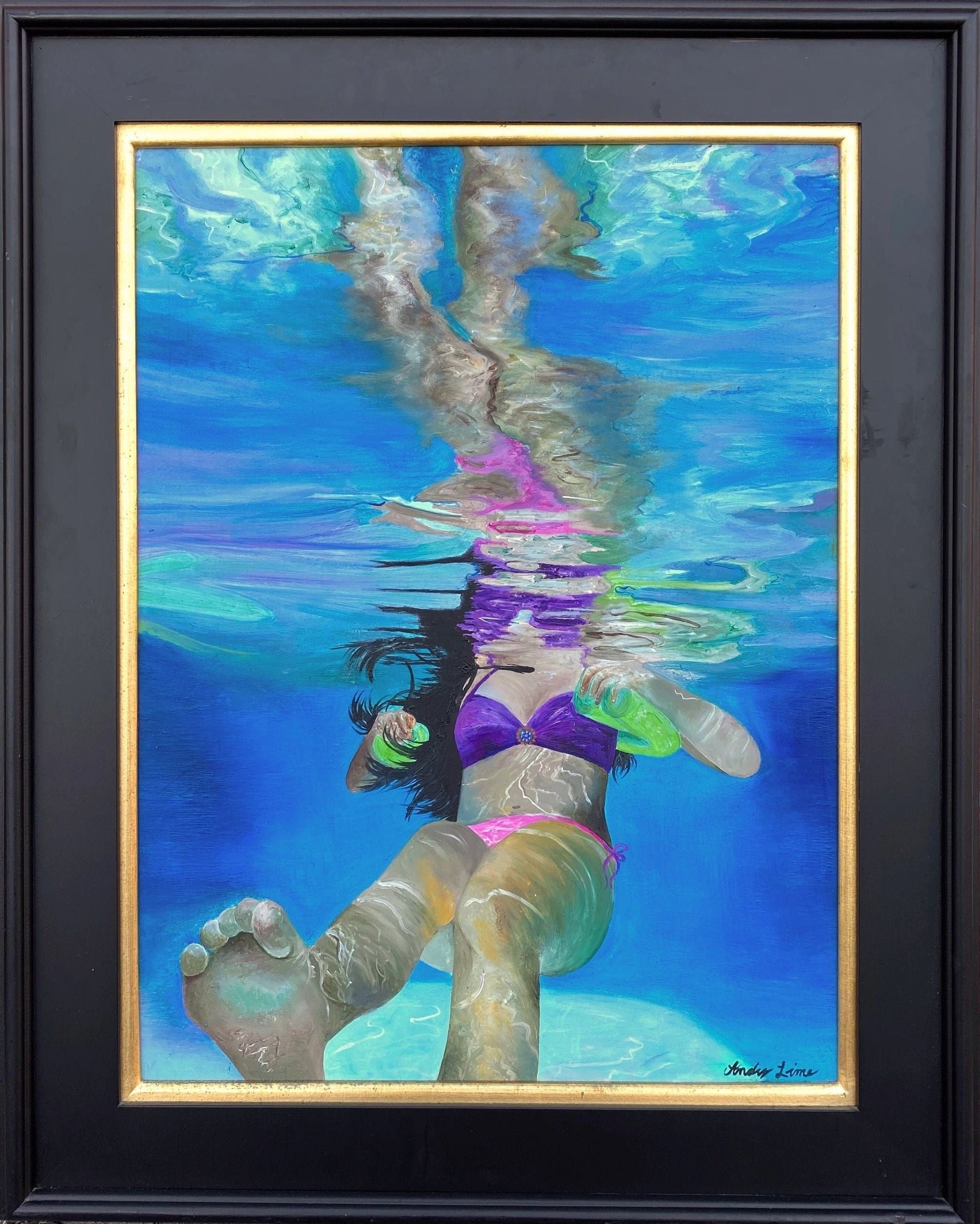 "RELEASE" Original Oil Painting Andrea Forbush Consignment