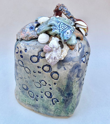 "Rock Reef II" Hand Built Ceramic Sculpture Juls Consignment