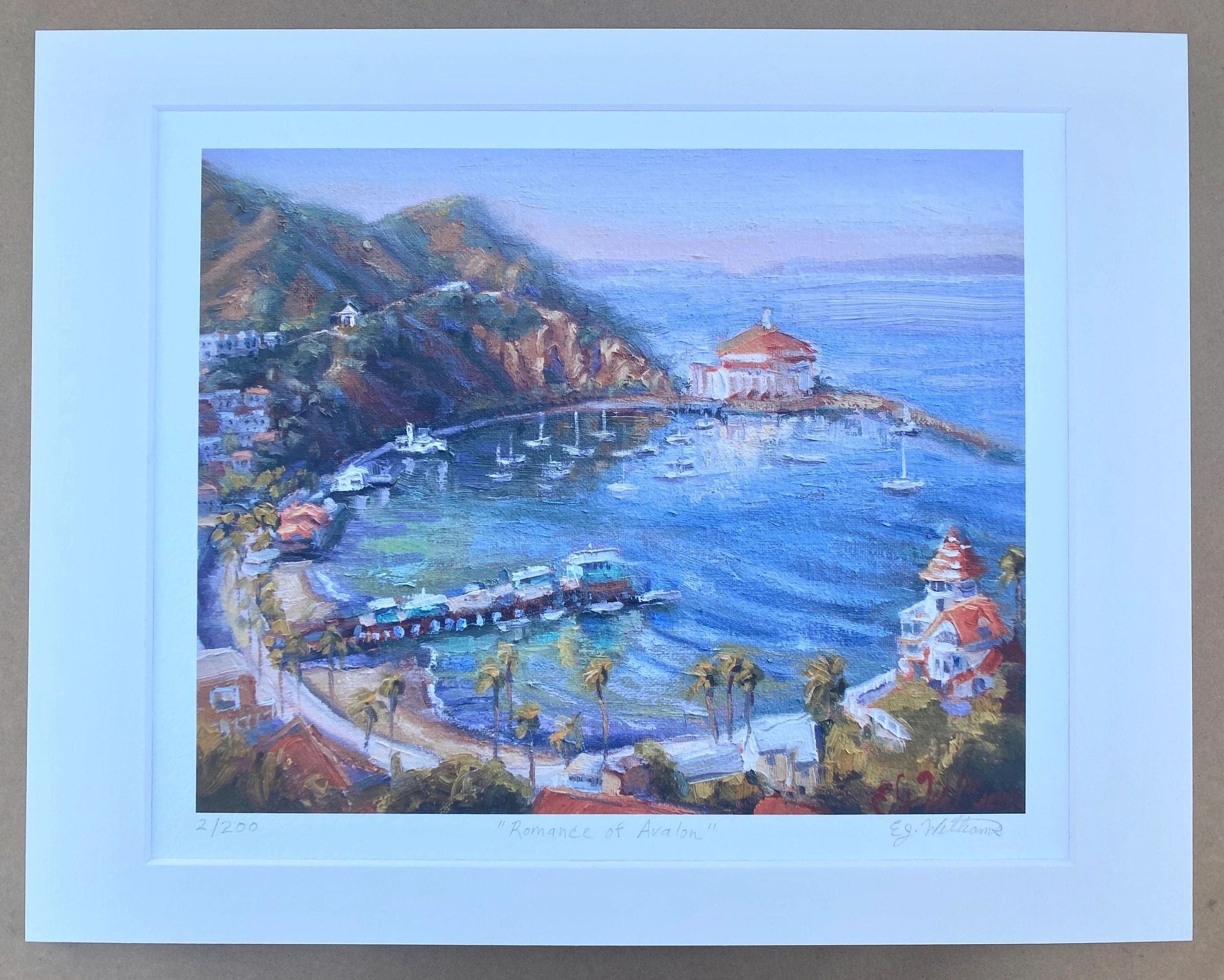 "Romance in Avalon" Giclee Print EJ Williams Consignment