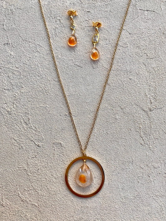 Salmon Roe Earring and Pendant Mix and Match Magdalena Consignment Earrings + Pendant (SET)