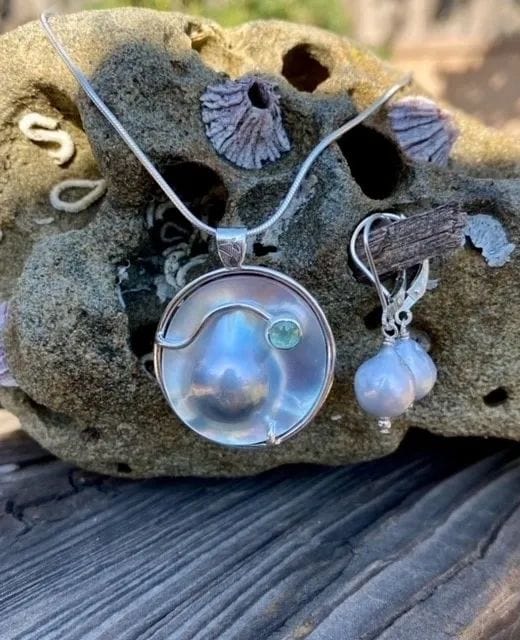 Salt Water Blister Pearl Pendant Amy Jahn Inventory